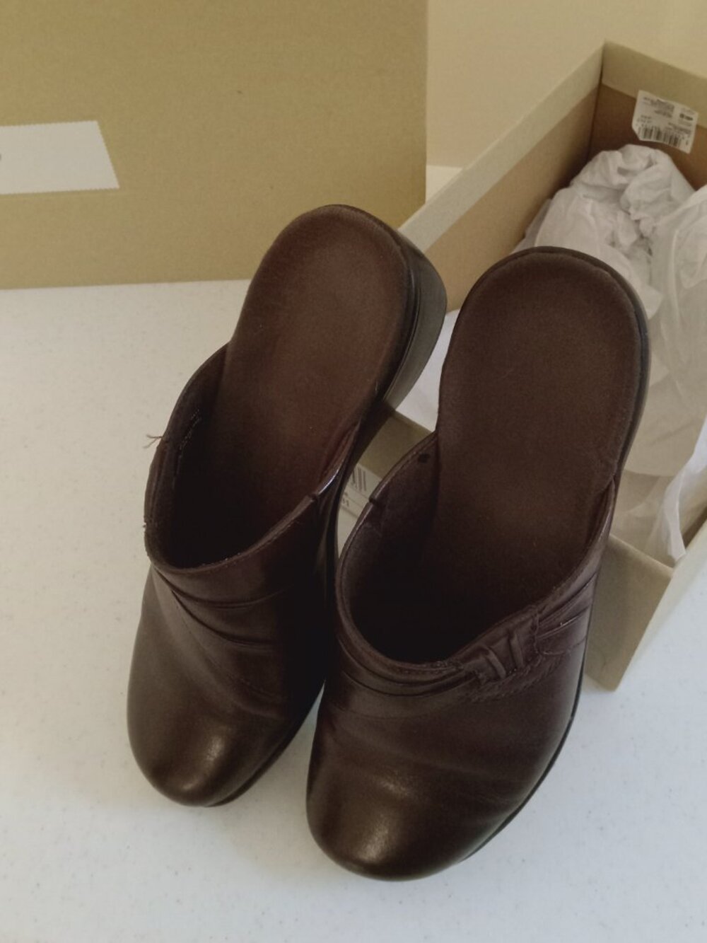 Vintage Clarks Cheyn Madi Dark Brown Slip On 6 M - Picture 2 of 5